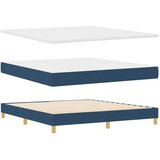 vidaXL Postelja z vzmetnico z vzmetnico Modra 180 x 200 cm blago, (5000127803) | Shoptok.si