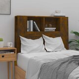 Uzglavlje s ormarićem boja dimljenog hrasta 100x18,5x102,5 cm | shoptok.hr