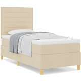  Vzmetnica s škatlo Krem 90x200 cm Tkanina, (22083093) | Shoptok.si