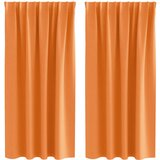  Zavjese za blackout s prstenovima 2 pcs Narančasta 175 x 140 cm | shoptok.hr