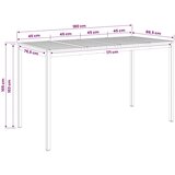  Stol za bar u vrtu NAARDEN Bijela 180 x 88 5 x 105 cm - Bijela 180 x 88 5 x 105 cm | shoptok.hr