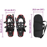 3 u 1 snježne krplje Crvena i Crna 53,5 x 21 cm Aluminij i HDPE | shoptok.hr
