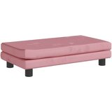  Dječja fotelja s tabureom ružičasta 100 x 50 x 30 cm baršunasta | shoptok.hr