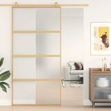  Klizna vrata zlatna 102,5x205 cm matirano staklo ESG i aluminij | shoptok.hr