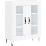  Visoka komoda bijela 69,5x34x180 cm konstruirano drvo Slike