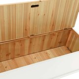  Klupa bijela 107 x 45 x 75 5 cm od masivne jelovine | shoptok.hr