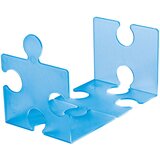 Han držalo za knjige/cd-je puzzle, prosojno modra, 2 kosa | Shoptok.si