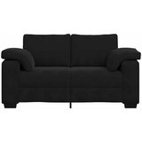  Dvosjed Crni 160x77x82 cm Baršun | Shoptok.si