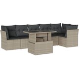  7-dijelni set vrtnih sofa svjetlosivi od poliratana | shoptok.hr
