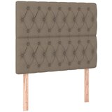 Maison Chic Posteljno vzglavje - Vzglavna omarica 2 kosa taupe 90x7x78/88 cm blago, (22077754) Cene