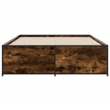  Okvir za krevet boja hrasta 135x190cm konstruirano drvo i metal | shoptok.hr
