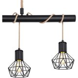 Globo viseča svetilka priska (4 x 60 w, črne barve, višina: 120 cm) | Shoptok.si