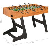vidaXL Zložljiva miza za namizni nogomet 121x61x80 cm svetlo rjava | Shoptok.si