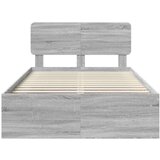  Konstrukcija postelje z vzglavjem Siva Sonoma 120 x 200 cm, (5000103070) | Shoptok.si
