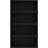  Stalak za CD-ove 4 kom. Crni hrast 40 x 17 x 17 cm | shoptok.hr