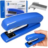  Metalna uredska klamerica do 25 listova 24/6 26/6 spajalica plava | shoptok.hr