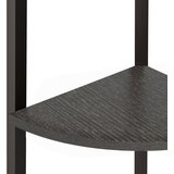  Kutna polica s 4 razine crna 45,5 x 31,5 x 150 cm | shoptok.hr