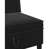  Set namještaja za dnevni boravak s jastukom 3 pcs Crna Baršun | shoptok.hr