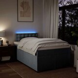 vidaXL Boxspring postelja z vzmetnico svetlo siva 120x190 cm blago | Shoptok.si