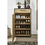 Dieter Knoll omara za čevlje furnirano antracit, barve hrasta | Shoptok.si