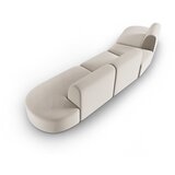 Milo Casa Bež žametna sedežna garnitura levi kot 428 cm Paolo – | Shoptok.si