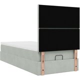  Okvir kreveta s madracima svijetlosivi 90x190cm baršunasti | shoptok.hr