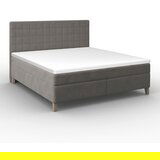 Bessagi Home Postelja Boxspring Olivia, Siva, 180x200 | Shoptok.si