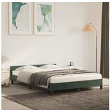  Za krevet s uzglavljem tamnozeleni 140x190 cm baršunasti | shoptok.hr