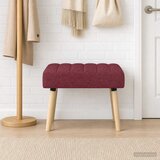  Klupa s utorima Vinska crvena 60 x 40 x 45 cm Tkanina | Eponuda.ba