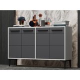 Hanah home tv polica stria white anthracite | ePonuda.com
