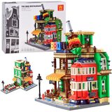  Blokovi SERIJA RESTORAN S BBQ u stilu svjetske arhitekture Pariz 1922ele ZA5749 | shoptok.hr