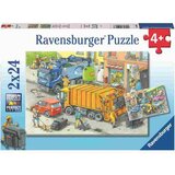 Ravensburger sestavljanka 2x24 delna Smetarska vozila 05096 Cene