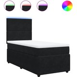 Box spring krevet s madracem crni 90x200 cm baršunasti | shoptok.hr