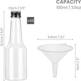 BELLE VOUS 48x mini plastenka s črnim pokrovčkom in lijakom 100ml | Shoptok.si