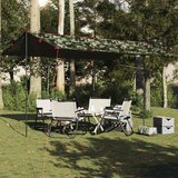 vidaXL Ponjava za kampiranje kamuflažna 506x306 cm vodoodporna | Shoptok.si