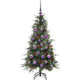  Umjetno božićno drvce s nogom s stalakom Zelena 120 cm PE i PVC | shoptok.hr