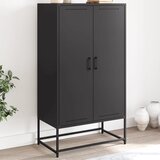vidaXL Visoka omara črna 68,5x38,5x123,5 cm jeklo Cene