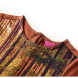  Dječja haljina dugih rukava boja konjaka 128 | shoptok.hr