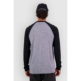 Mons Royale Icon Merino Raglan Funkcijska majica grey heather / black | Shoptok.si