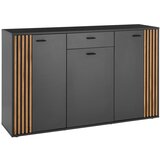 Venda KOMODA, antracit, barve hrasta | Shoptok.si