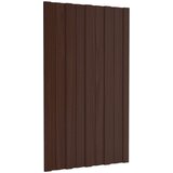 Krovni panel 12 pcs Smeđa 80 x 45 cm Pocinčani čelik | shoptok.hr