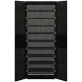 vidaXL Omarica za čevlje črna 60x30x166 cm iz blaga | Shoptok.si