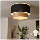  Brilagi - LED plafonski luster CERIA 1xE27/40W/230V prečnik 50 cm crna/bež | Eponuda.com