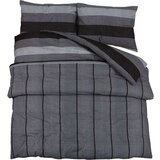 vidaXL Set posteljine za poplun tamnosivi 200x220 cm pamučni | shoptok.hr