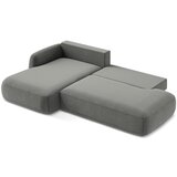 Makamii Siva sklopiva kutna garnitura (s lijevim kutom/s ležaljkom) Hale – | shoptok.hr