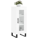  Komoda sjajna bijela 34,5 x 34 x 90 cm od konstruiranog drva | shoptok.hr