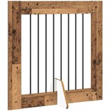  Vrata za pse s postoljem 6 pcs Staro drvo 80 x 80 cm | Eponuda.ba
