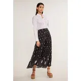 Monnari Woman's Midi Skirts Patterned Women's Midi Skirt Multi Black