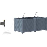  Vrtna saksija 2 pcs Svijetlo siva 80 x 40 x 37,5 cm Plastika | shoptok.hr