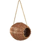 Ovalna ptičja krmilnica z vrvjo iz jute - 1 k.